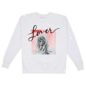 TAYLOR SWIFT white‎ Lover album cover crewneck sweatshirt sweater XL